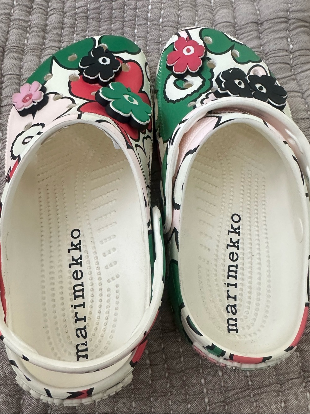 Marimekko Kids Pink & Green Floral crocs - Picture 2 of 3